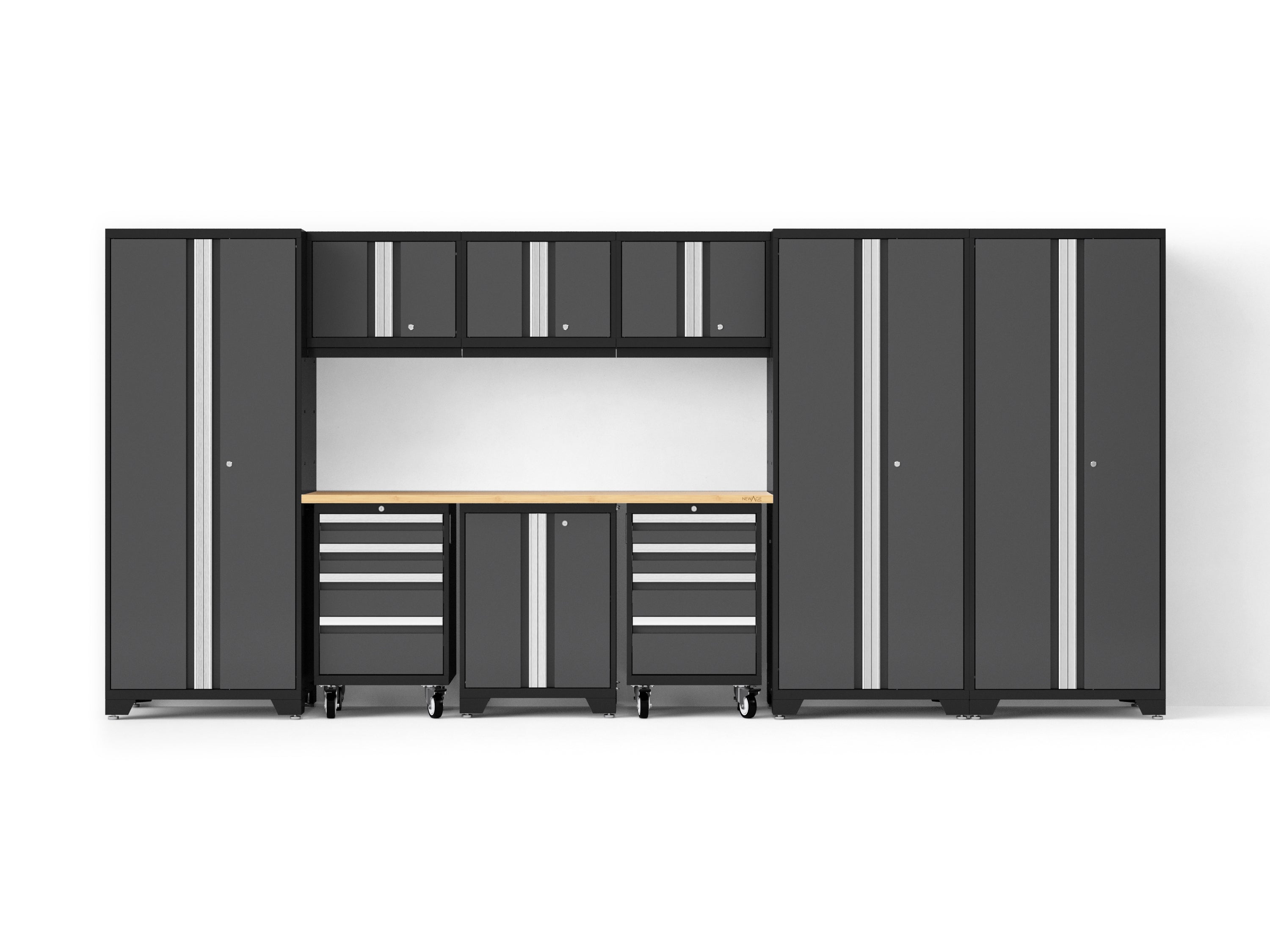 Newage Bold XL 10-Piece Garage Cabinet Set 24-Inch Deep Steel