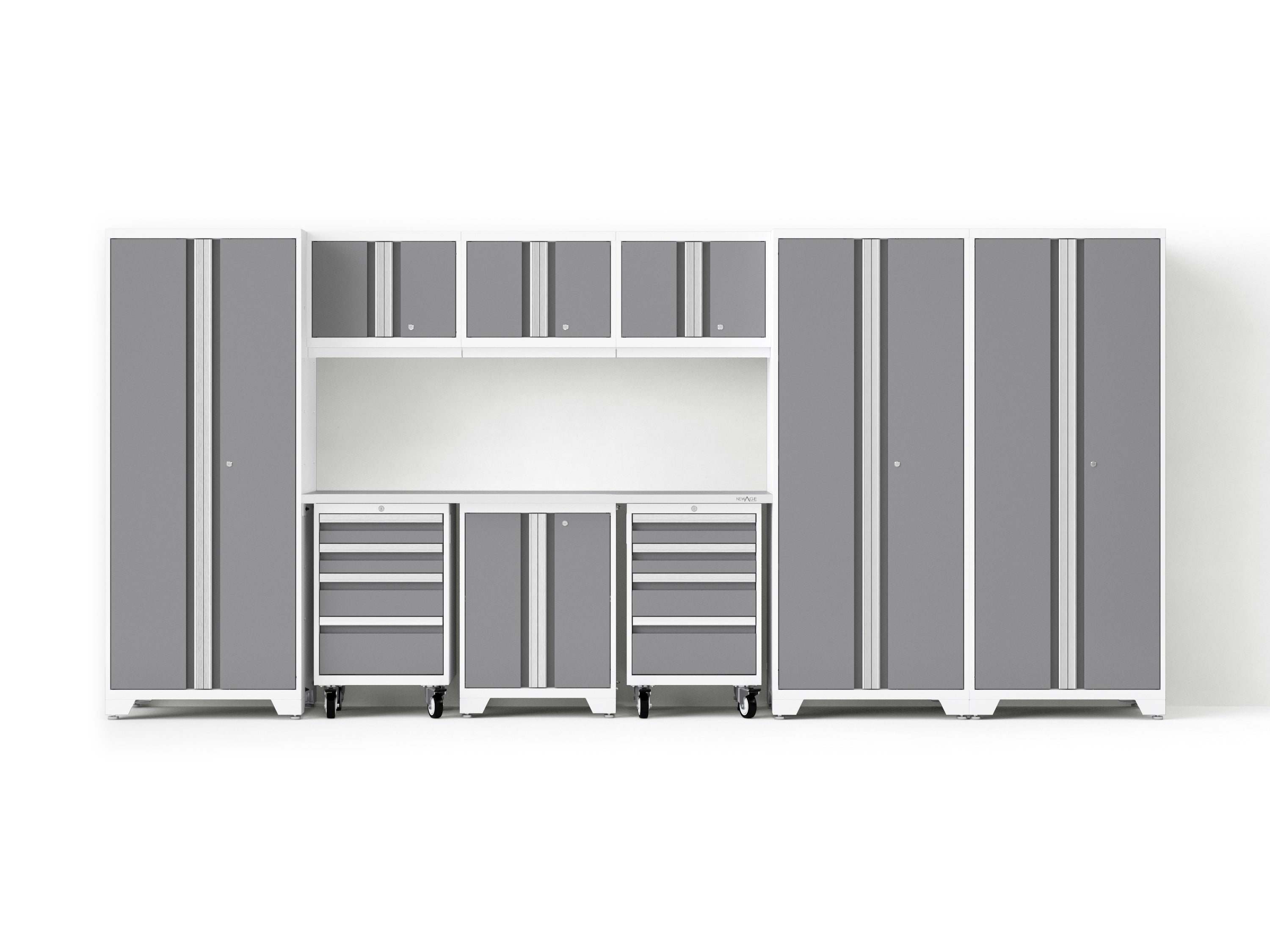 Bold XL 10-Piece Garage Cabinet Set 24-Inch Deep Steel