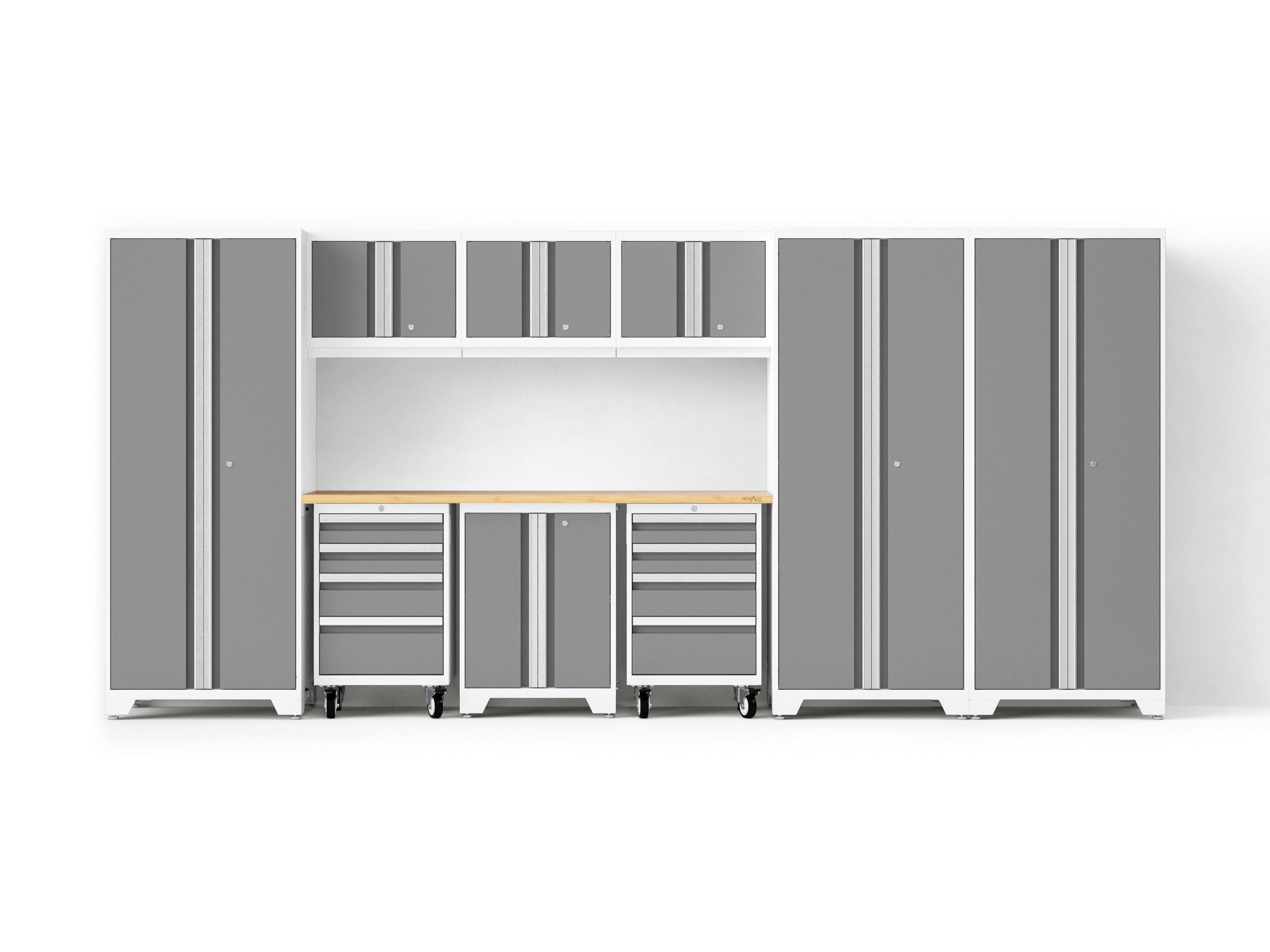 Bold XL 10-Piece Garage Cabinet Set 24-Inch Deep Steel