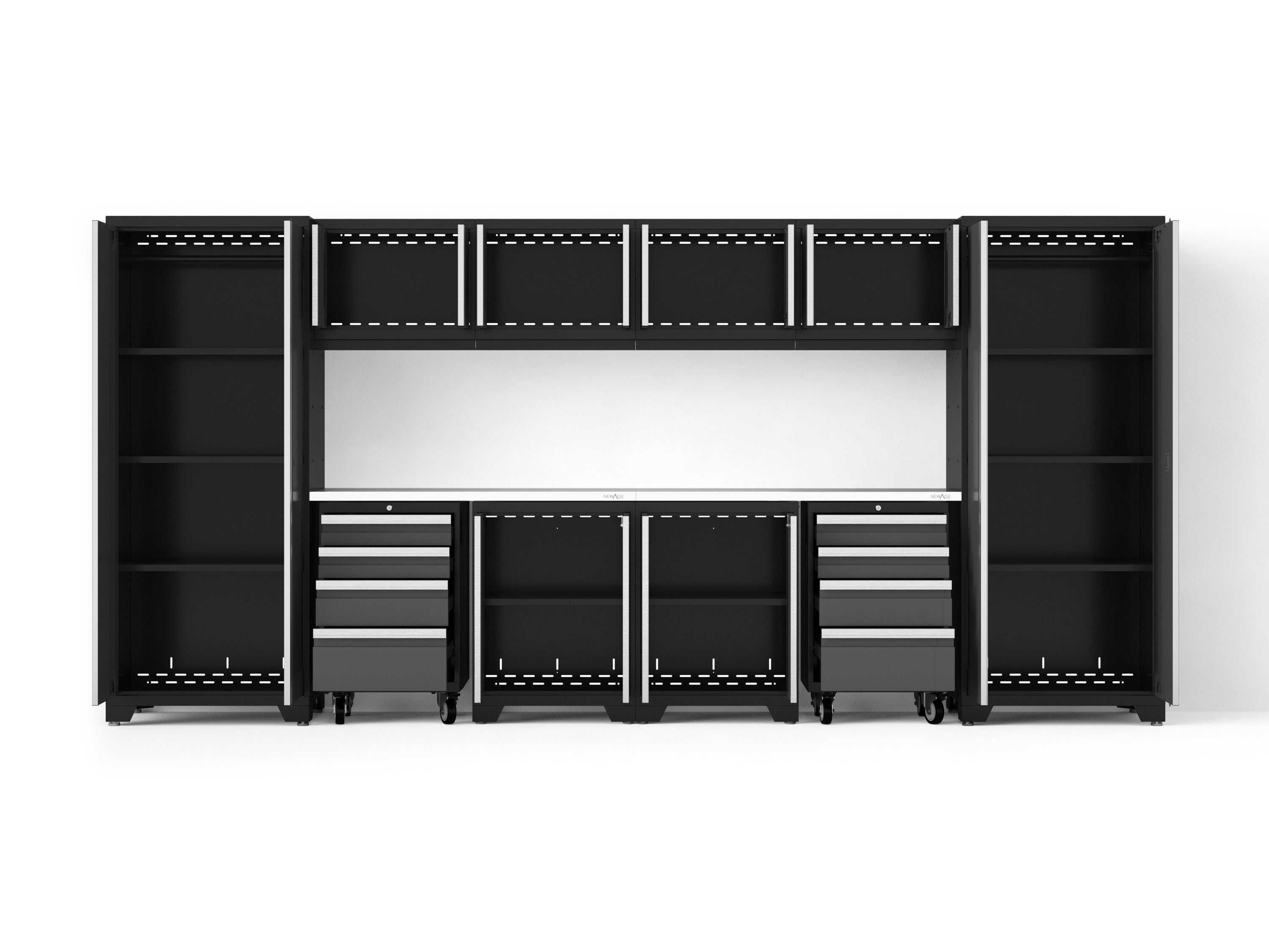 Bold XL 12-Piece Garage Cabinet Set Heavy-Duty Steel Storage Solution