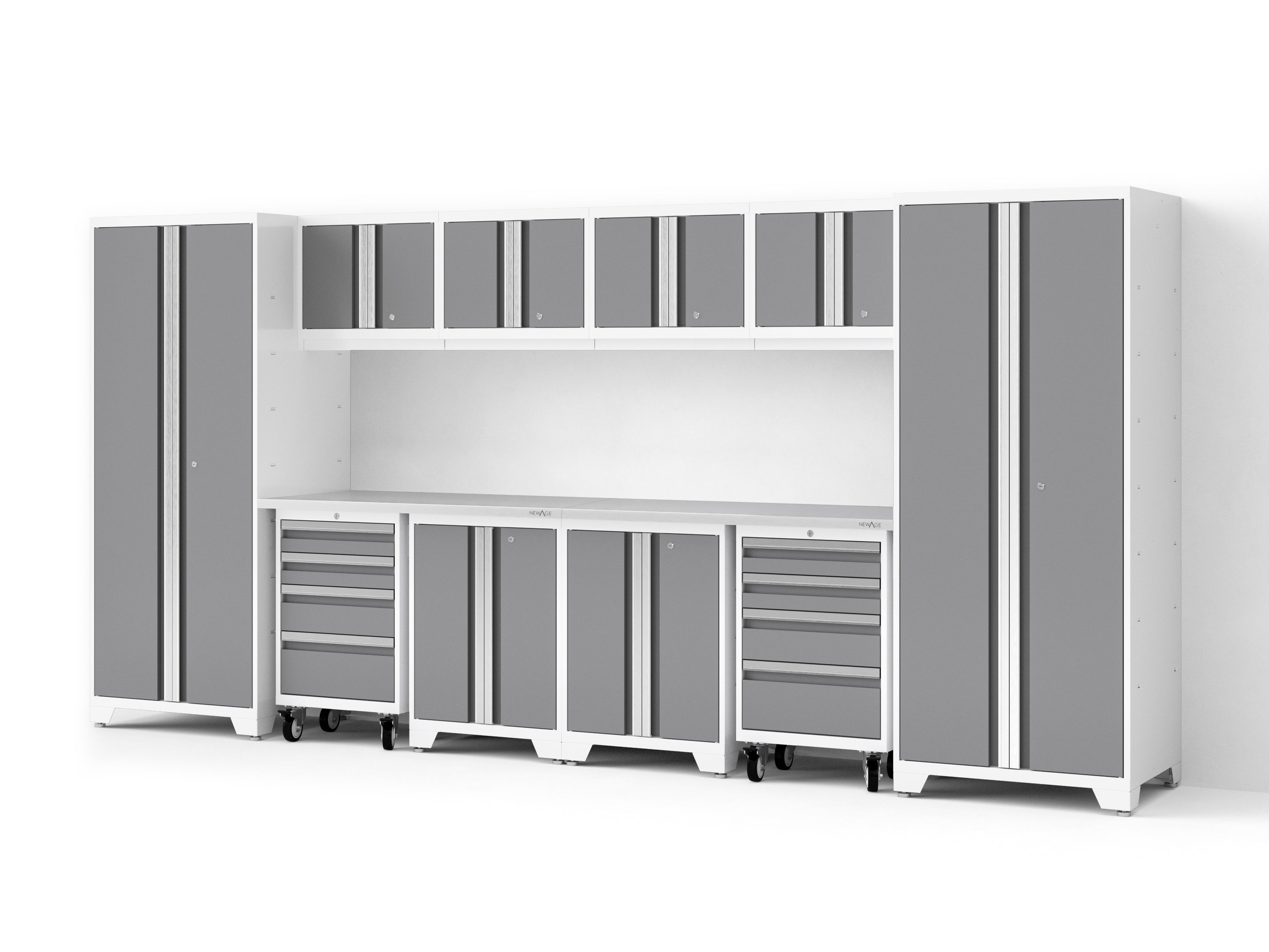 Bold XL 12-Piece Garage Cabinet Set Heavy-Duty Steel Storage Solution