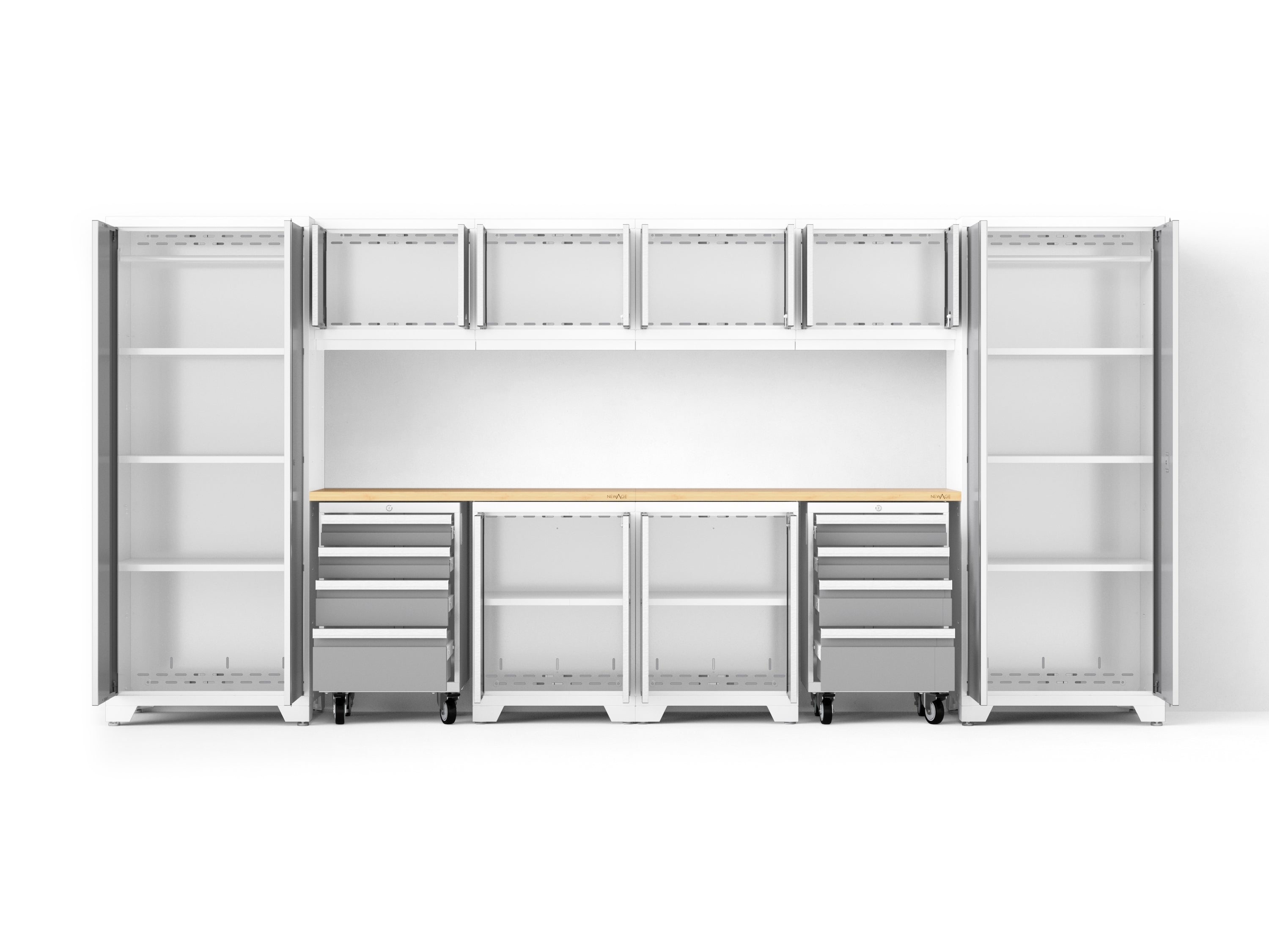 Bold XL 12-Piece Garage Cabinet Set Heavy-Duty Steel Storage Solution