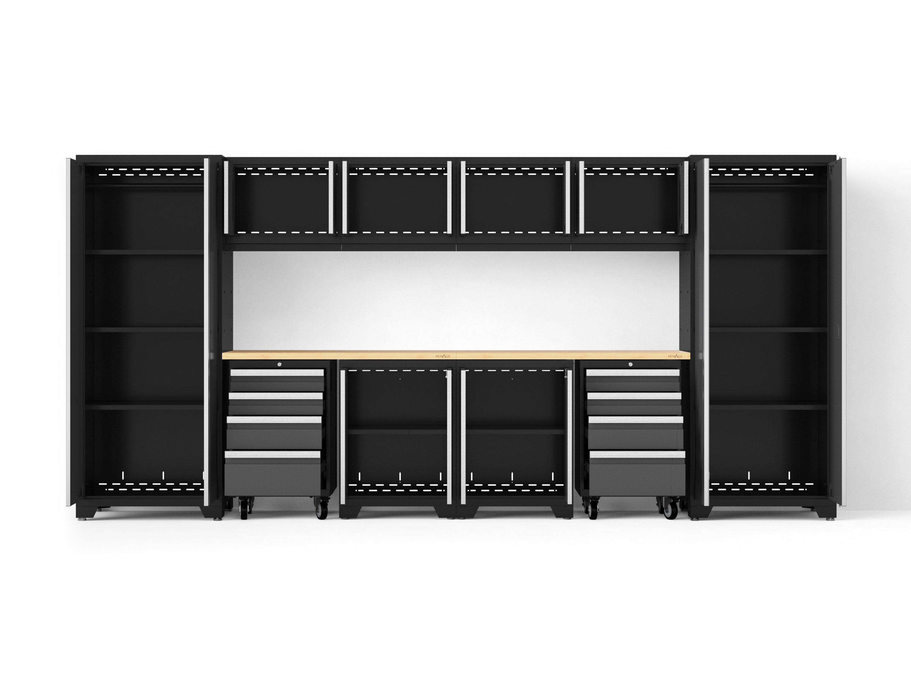 Bold XL 12-Piece Garage Cabinet Set Heavy-Duty Steel Storage Solution