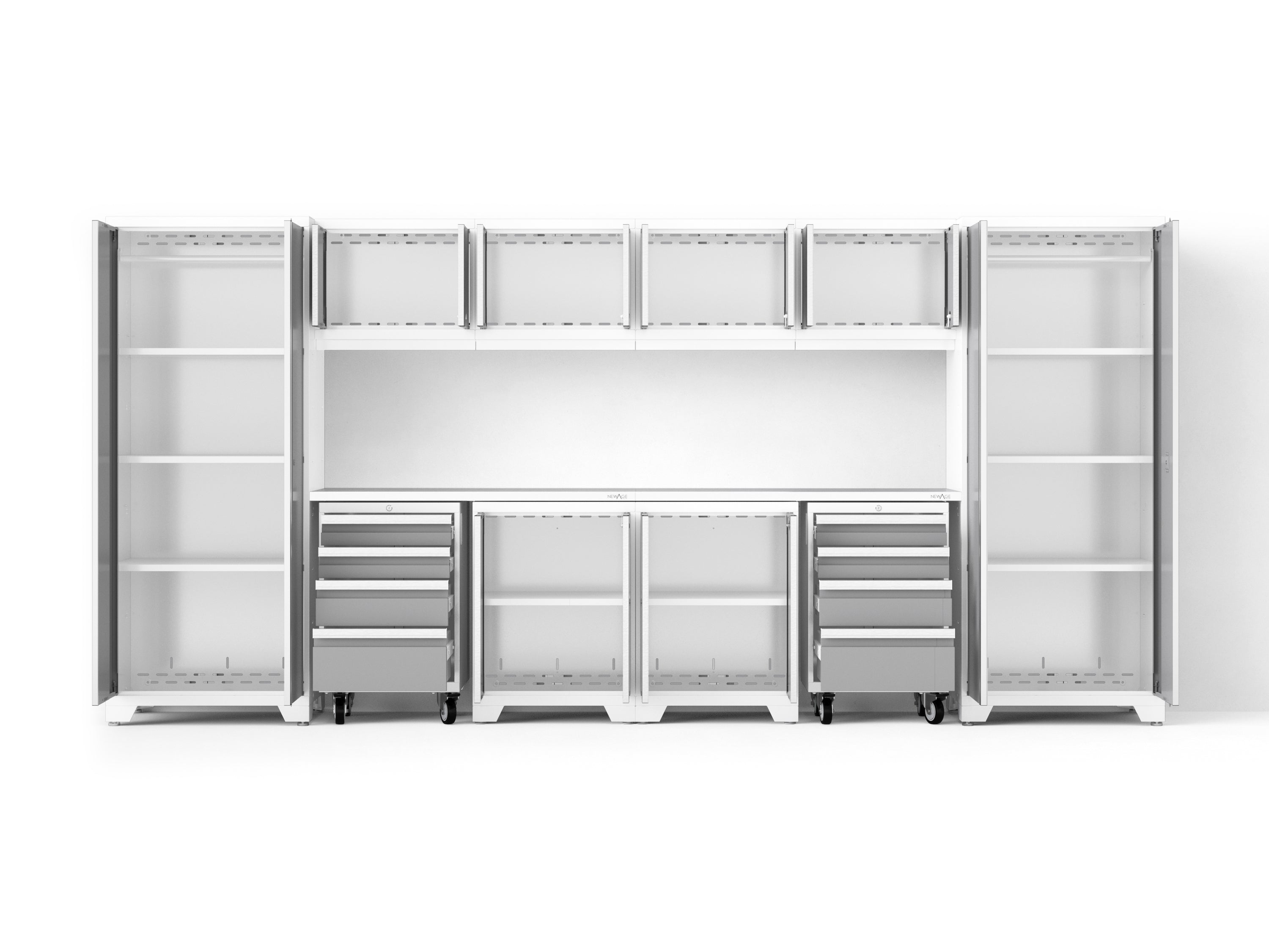 Bold XL 12-Piece Garage Cabinet Set Heavy-Duty Steel Storage Solution