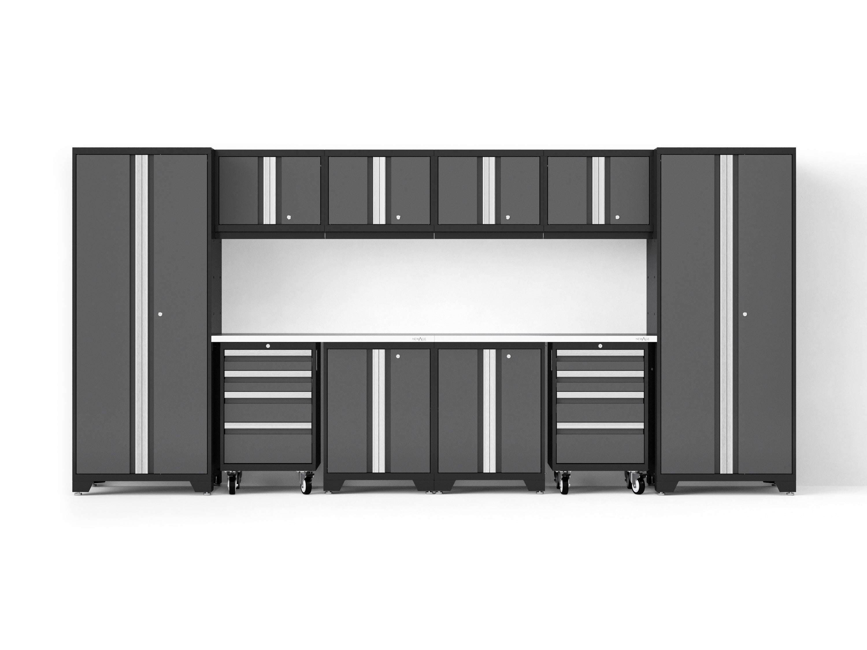 Bold XL 12-Piece Garage Cabinet Set Heavy-Duty Steel Storage Solution