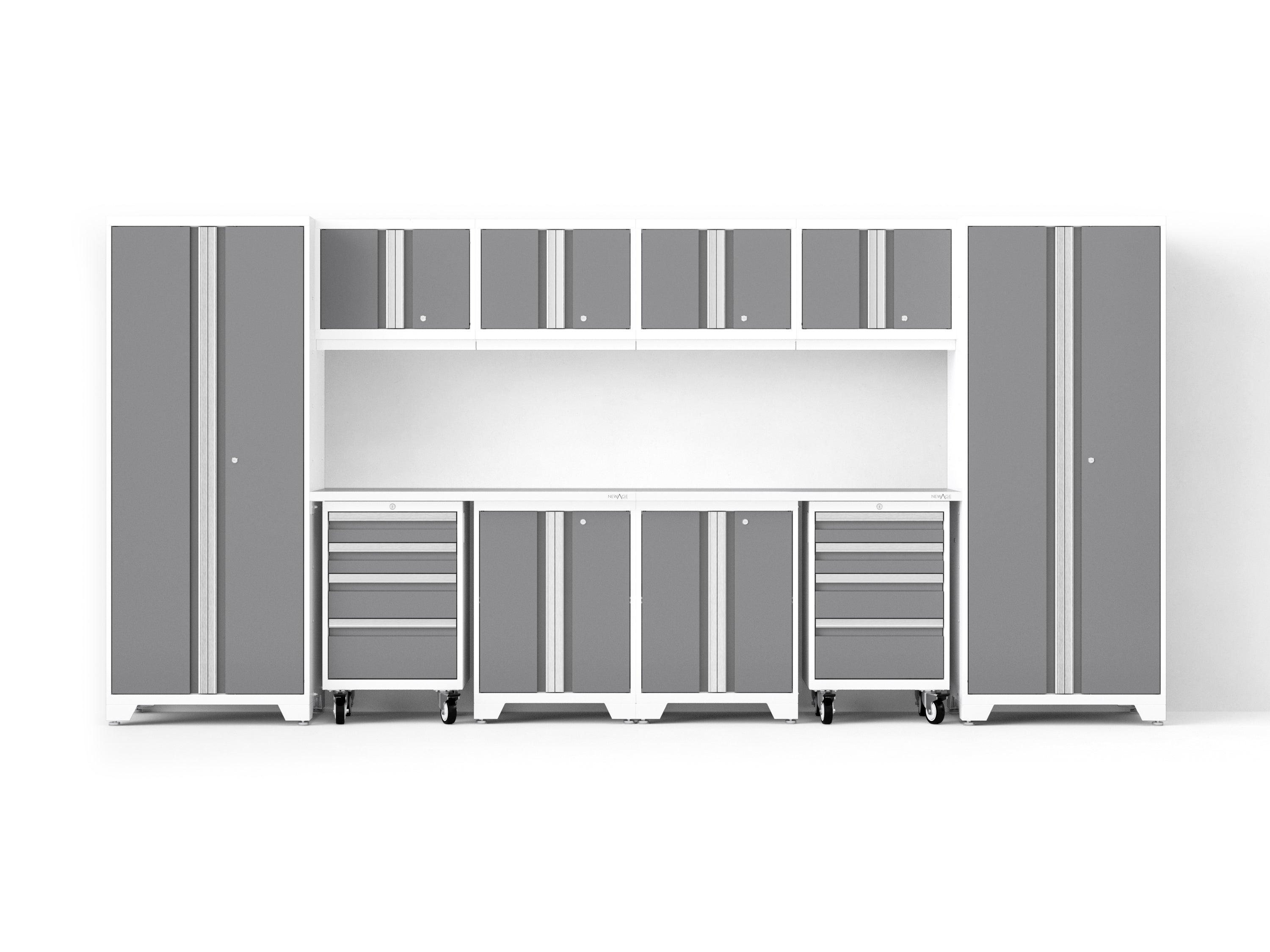 Bold XL 12-Piece Garage Cabinet Set Heavy-Duty Steel Storage Solution