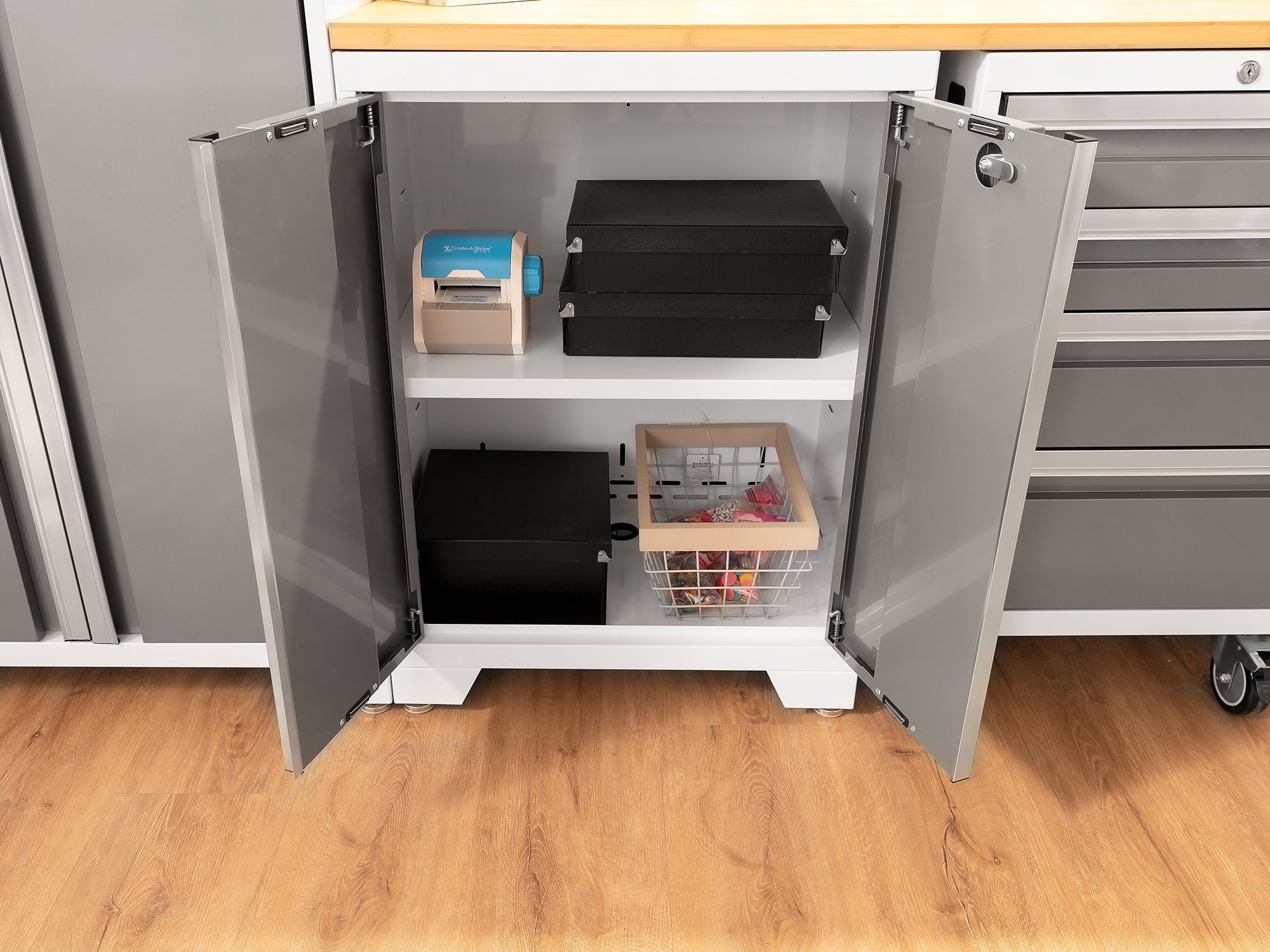 Bold XL 9-Piece Garage Cabinet Set Extra-Deep Steel Storage