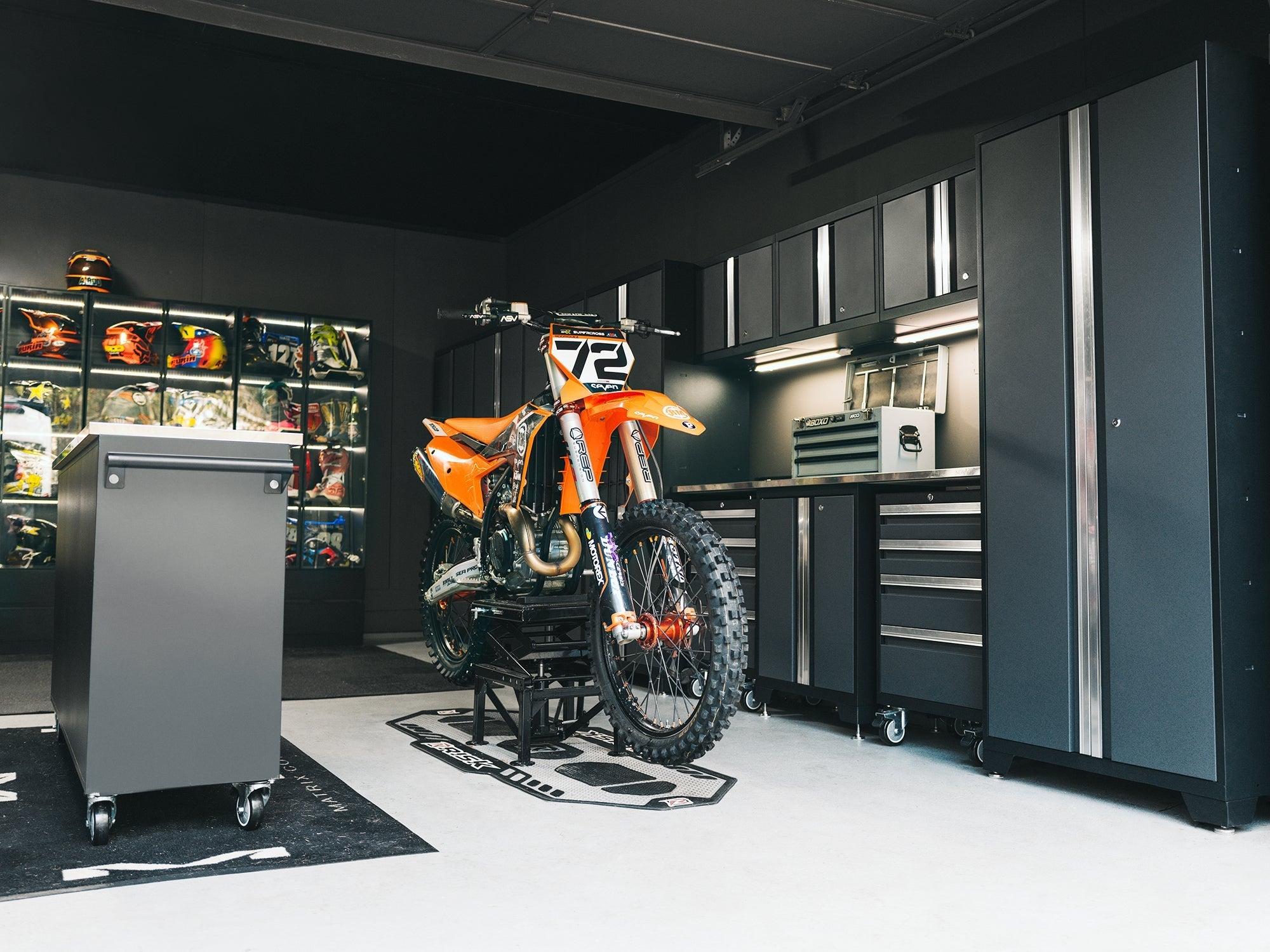 Bold XL 9-Piece Garage Cabinet Set Extra-Deep Steel Storage