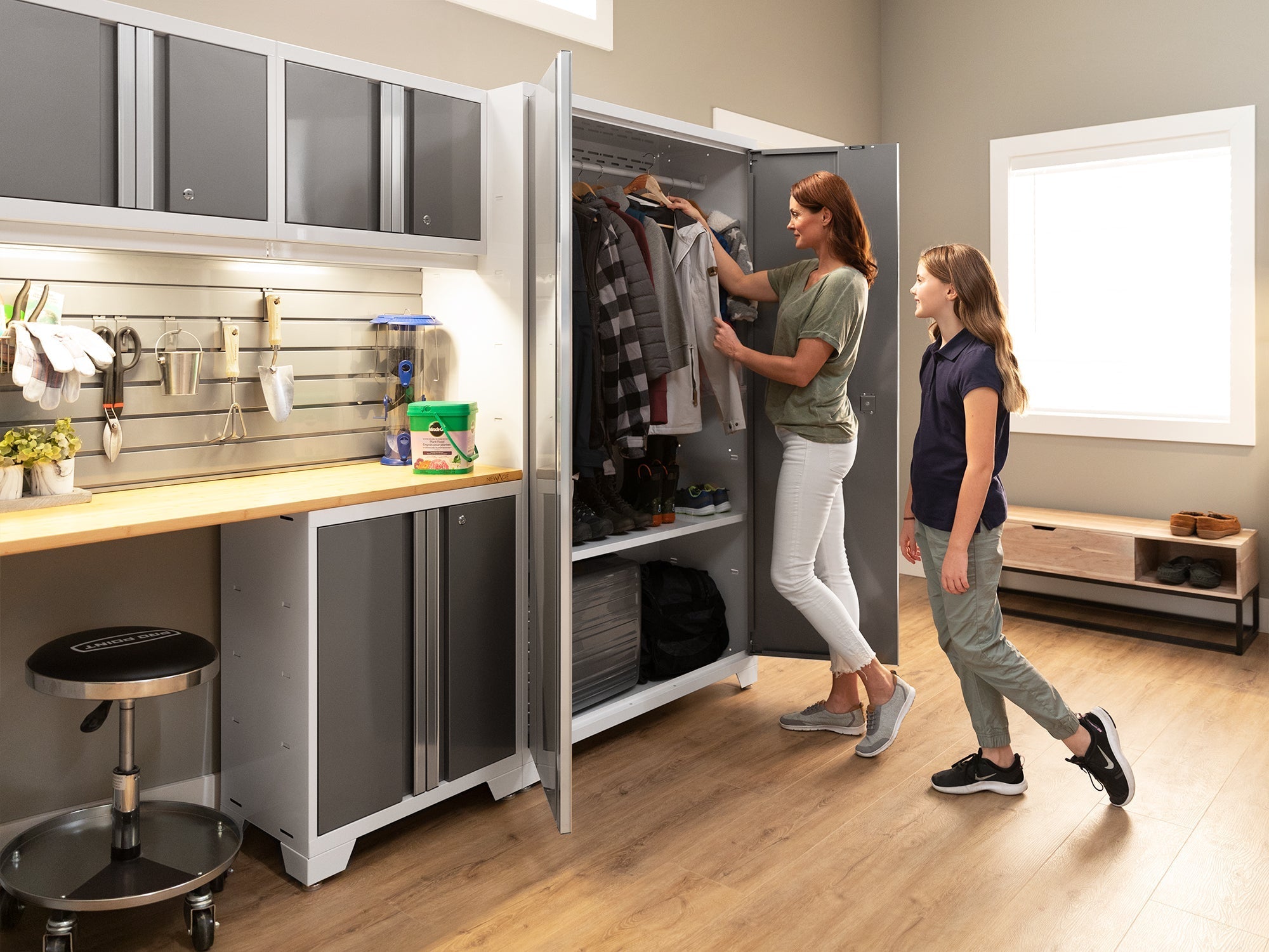 Bold XL 9-Piece Garage Cabinet Set Extra-Deep Steel Storage