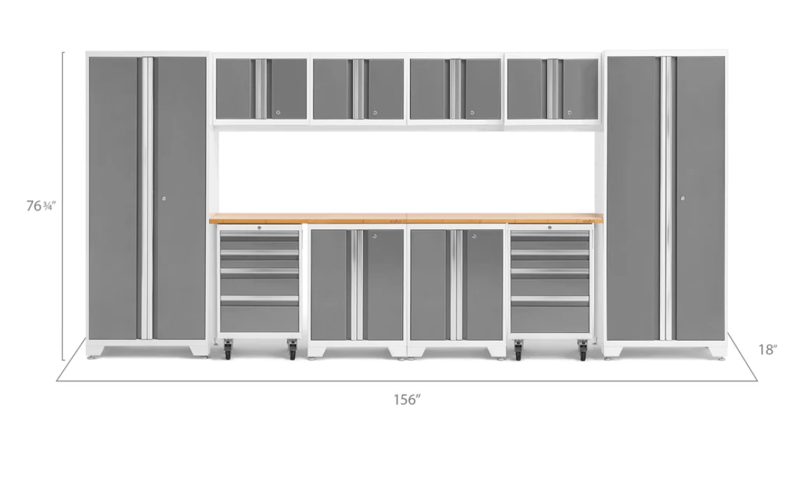 NewAge Garage Cabinets BOLD Series Platinum 12-Piece Set