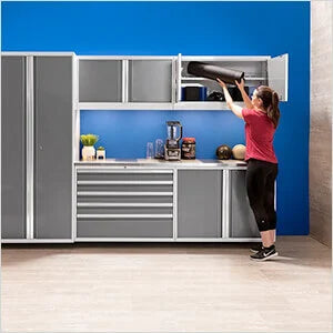 NewAge Garage Cabinets PRO Series Platinum 3-Piece Wall