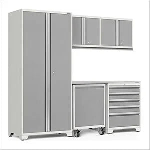 NewAge Garage Cabinets PRO Series Platinum 6-Piece Set