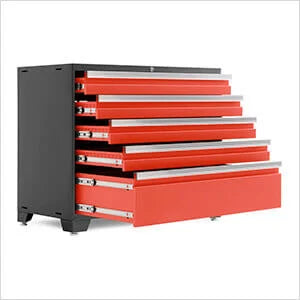 NewAge Garage Cabinets PRO Series Red 2-Piece Workbench Set