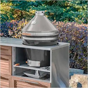 NewAge Outdoor Kitchens 22-Inch Kamado Charcoal Grill (Taupe