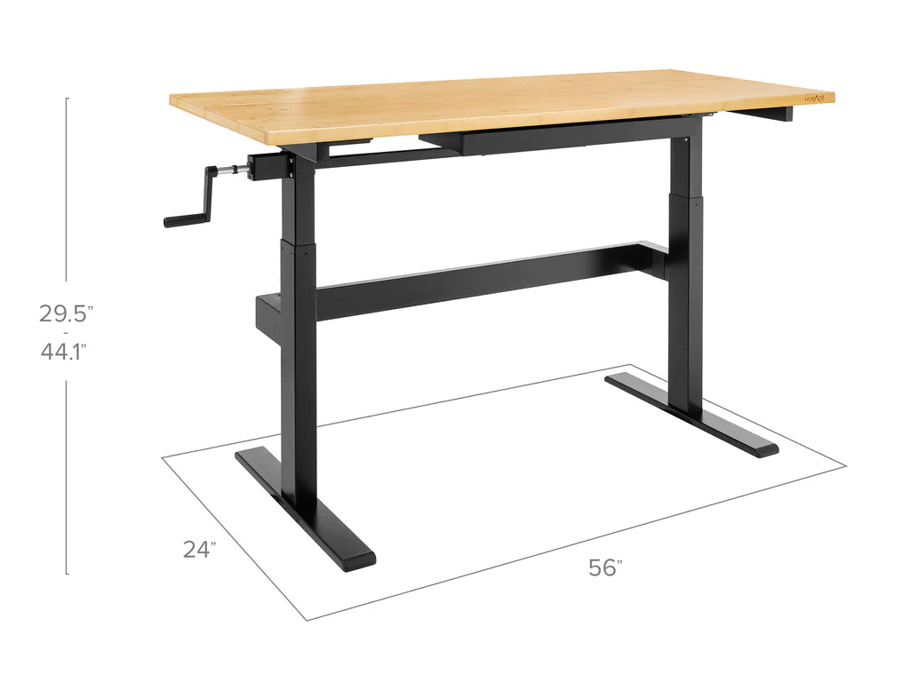 NewAge Pro 3.0 Manual  56 in. Adjustable Height Worktable with Drawer
