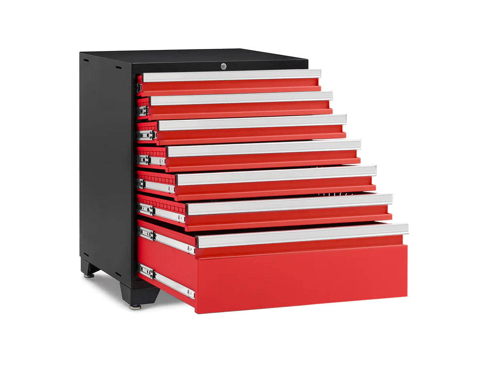 Newage Pro 3.0 Series 28 in. 7-Drawer Tool Cabinet Red