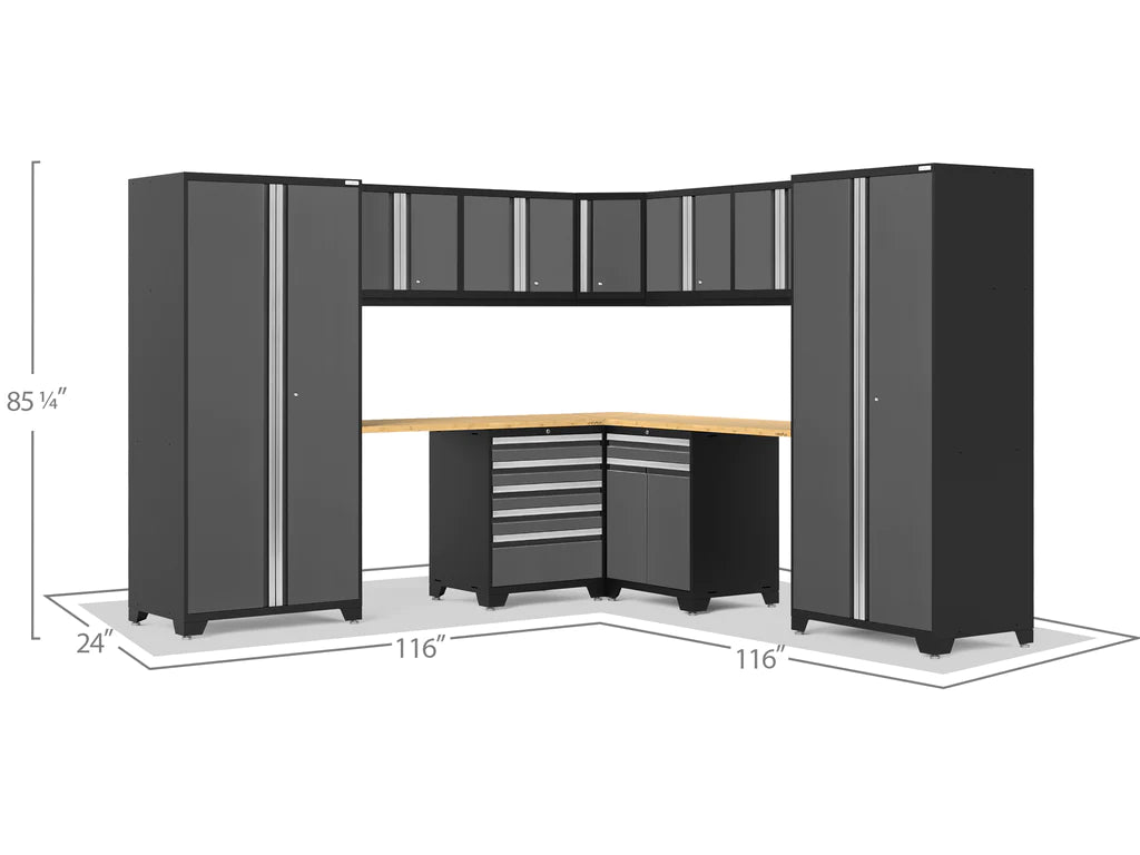 NewAge Pro 3.0 Pro Series Gray 12 Piece Cabinet Set