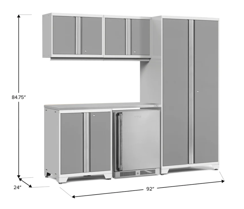 Newage Product Pro Series Platinum 6 Piece Set w/ Stainless Steel Worktop - 53036