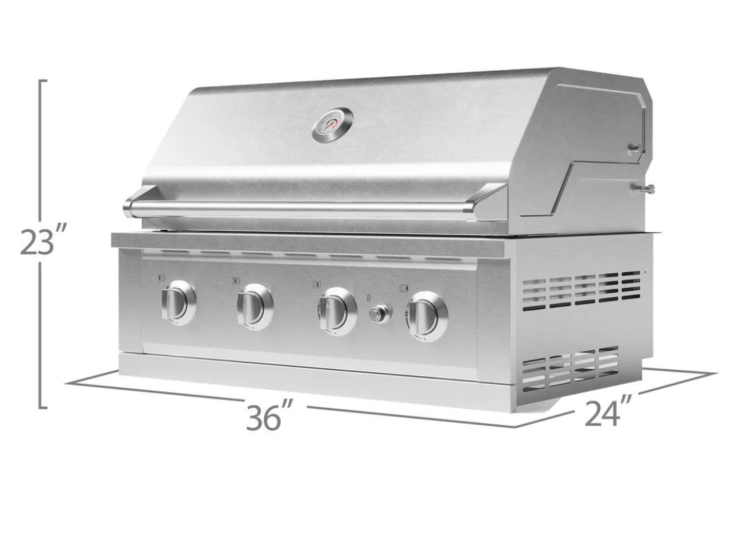 Newage Products 36-inch Outdoor Kitchen Stainless Steel Performance Grill (Propane) - 66991