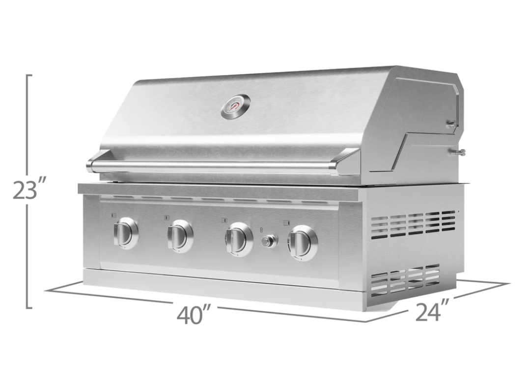 Newage Products 40-inch Outdoor Kitchen Stainless Steel Performance Grill (Propane) - 66992