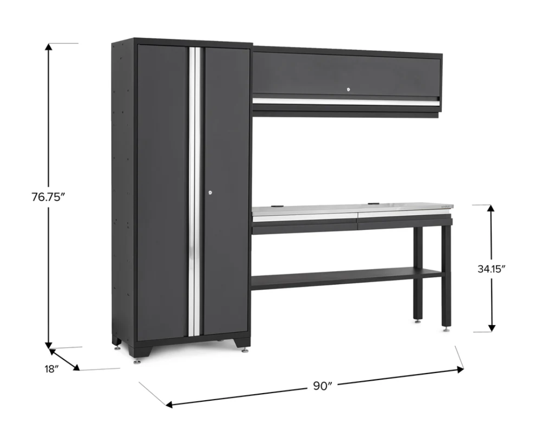 Newage Products Bold Series Gray All-in-one 4 Piece Set