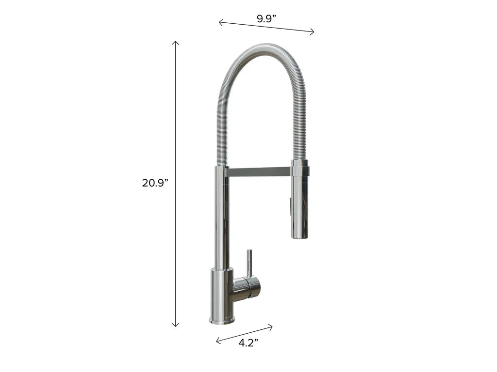 Newage Products Chrome Flex Pull-Down Faucet - 80411