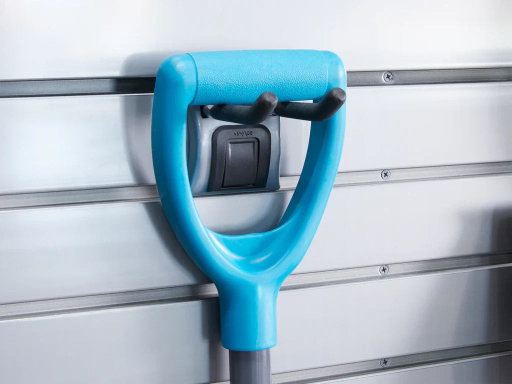 Newage Products Lockable Slatwall 4 in. Double Hooks (Pack