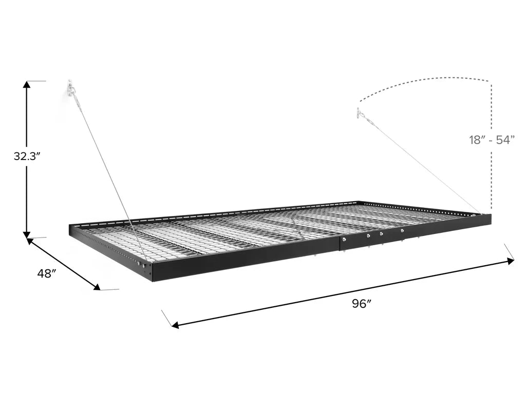 Newage Products Pro Series 4 ft. x 8 ft. Wall Mounted Steel