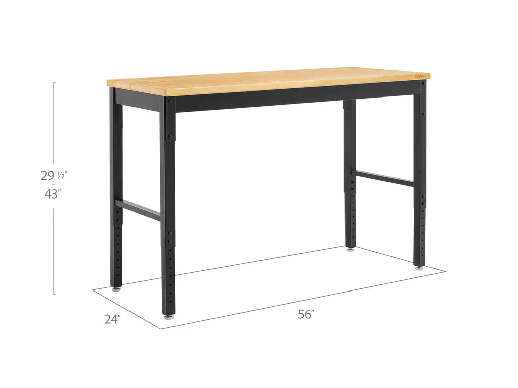 NewAge Products Pro Series Adjustable Height Workbench 56 in.