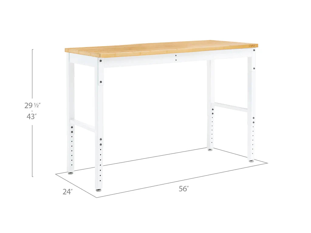 NewAge Products Pro Series Adjustable Height Workbench 56 in.