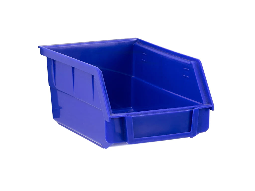 NewAge Products 52226 Steel Slatwall Blue Parts Bins (4-Pack)