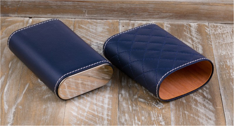 Prestige Import Group 3 Cigar Diamond Stitched Case w/