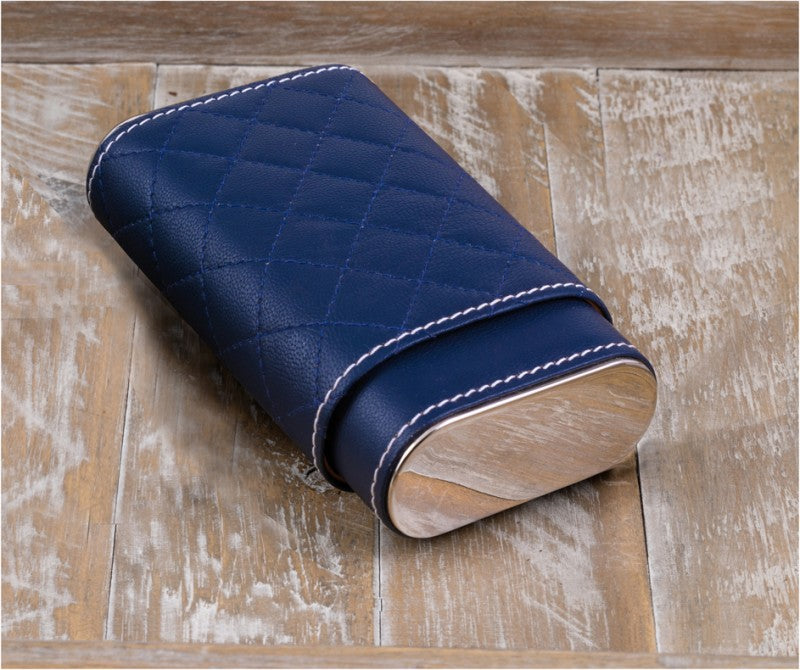 Prestige Import Group 3 Cigar Diamond Stitched Case w/