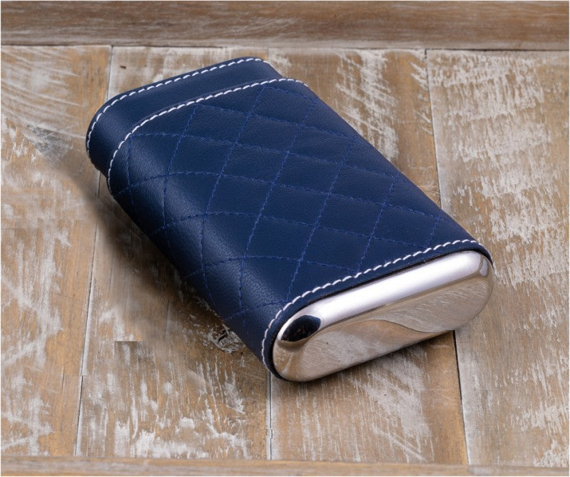 Prestige Import Group 3 Cigar Diamond Stitched Case w/