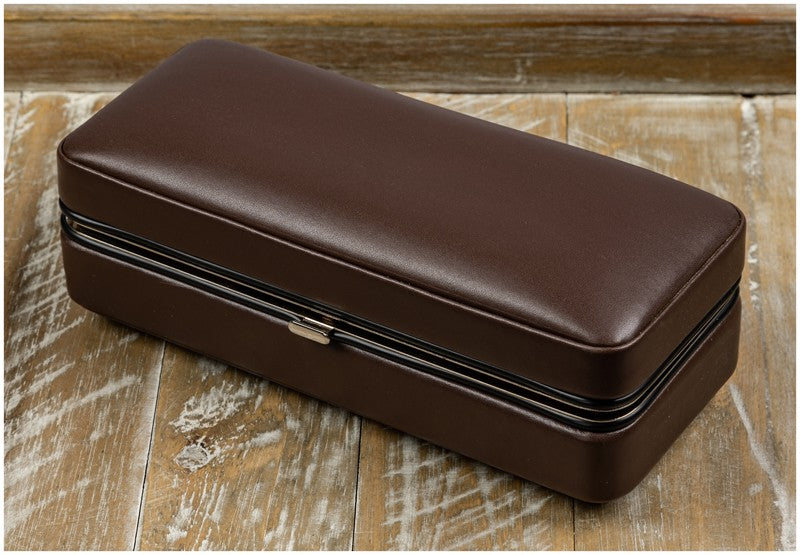 Prestige Import Group - 3 Cigar Folding Leather Travel Case