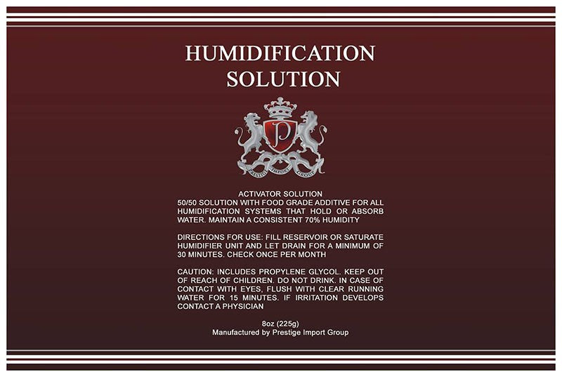 Prestige Import Group 8 oz Humidor Activator Solution Propylene Glycol