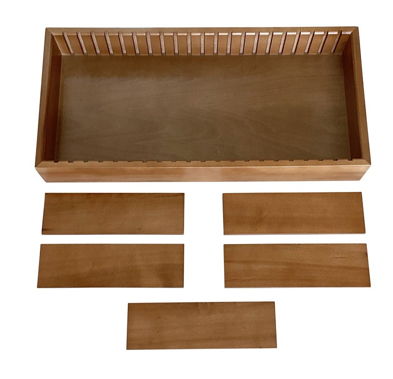 Prestige Import Group Adjustable Cigar Tray Light Oak 5 Dividers