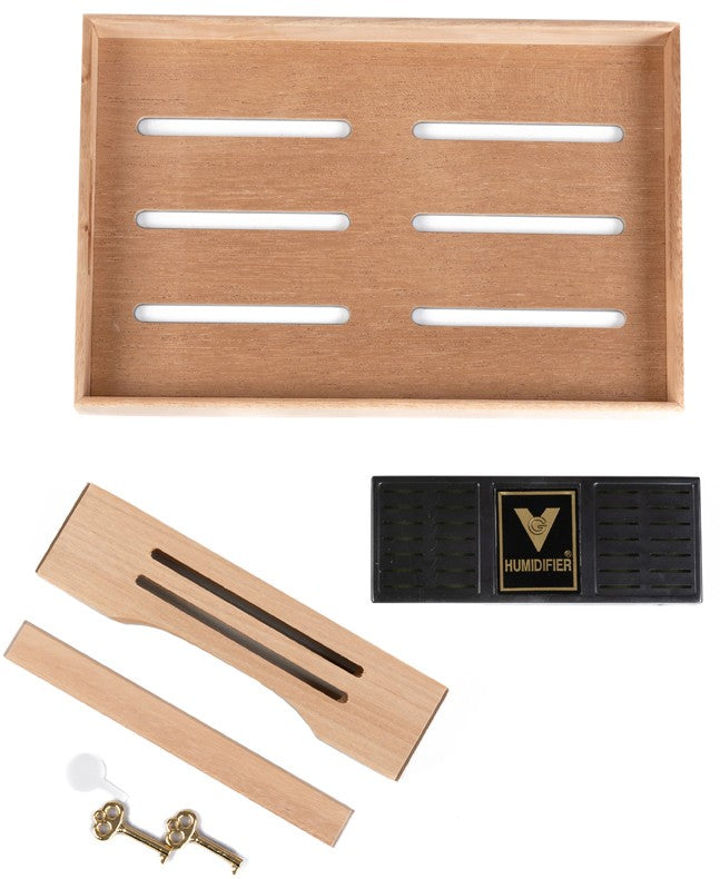 Ambassador Dark Mahogany Desktop Humidor with Spanish Cedar Lining