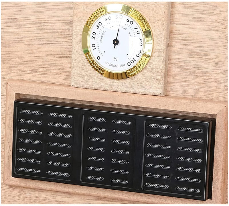 Prestige Import Group Baccus Lacquer Spanish Cedar Desktop Humidor, 200-Capacity