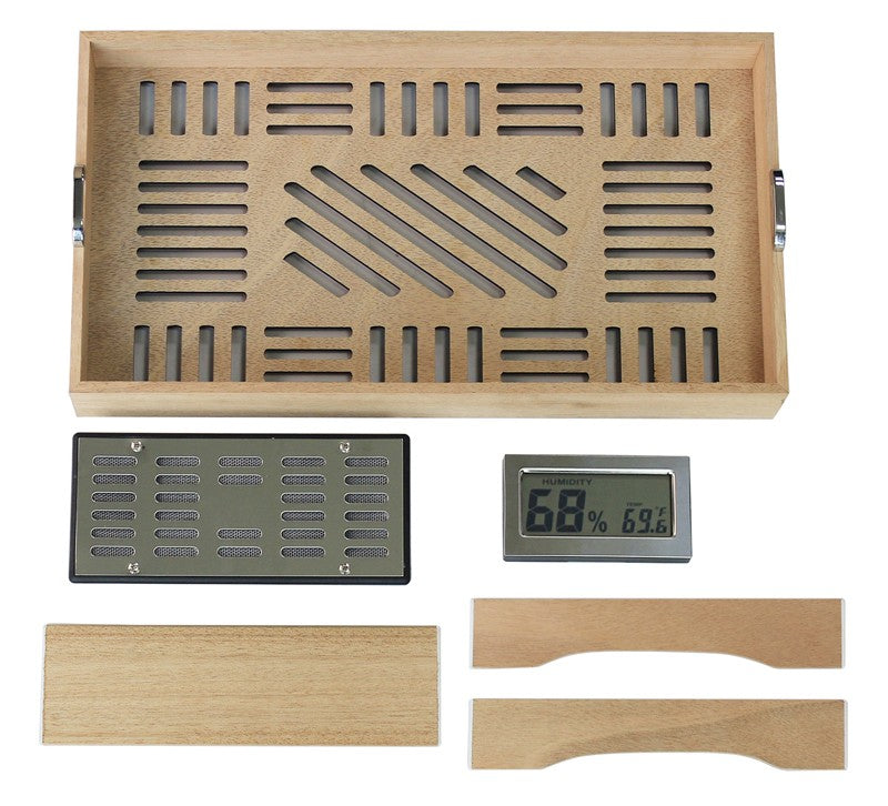 BastionBloc Ebony Lacquer Desktop Cigar Humidor with Cedar