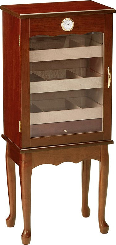 Prestige Import Group Belmont 600-Cigar Bronze Mahogany Chairside Humidor Cabinet