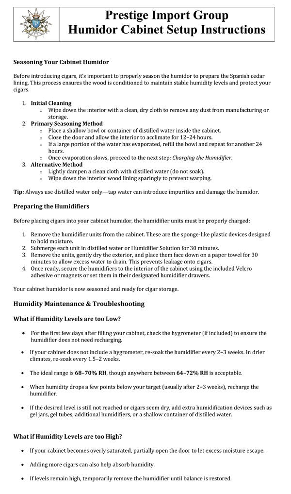 Prestige Import Group Bermuda 4,000-Cigar Cherry Cabinet Humidor with Cedar