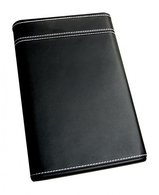 Prestige Import Group Black PVC Leather 6-Cigar Travel Humidor