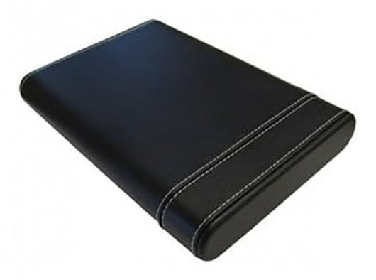 Prestige Import Group Black PVC Leather 6-Cigar Travel Humidor