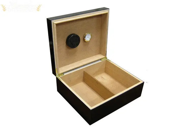 Chalet Desktop Cigar Humidor with Spanish Cedar, Hygrometer, Humidifier