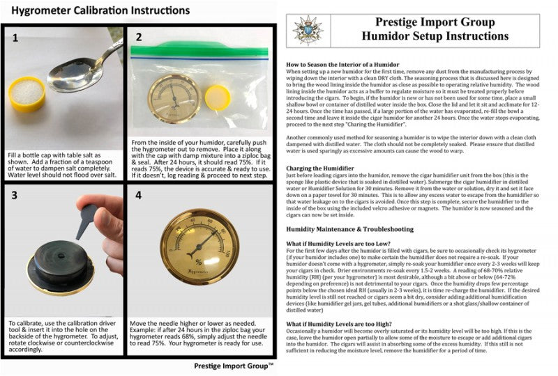 Prestige Import Group Chancellor Desktop Humidor Mahogany Spanish Cedar Lined