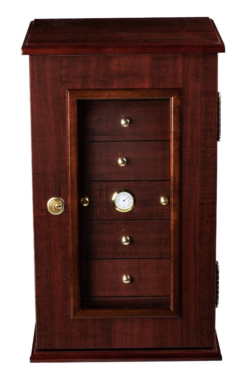 Prestige Import Group Charleston Desktop Humidor Gloss Cherry Seven Drawers