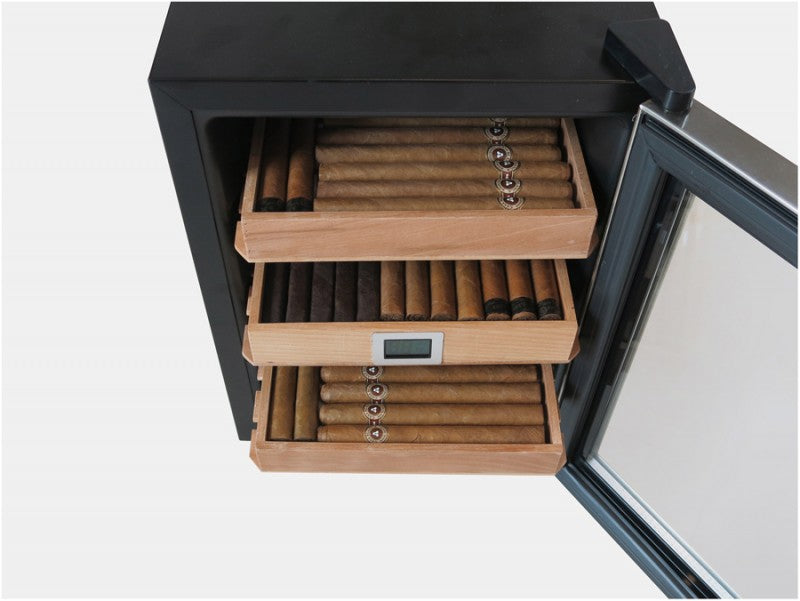 Prestige Import Group Clevelander Desktop Cigar Cooler Humidor Cabinet
