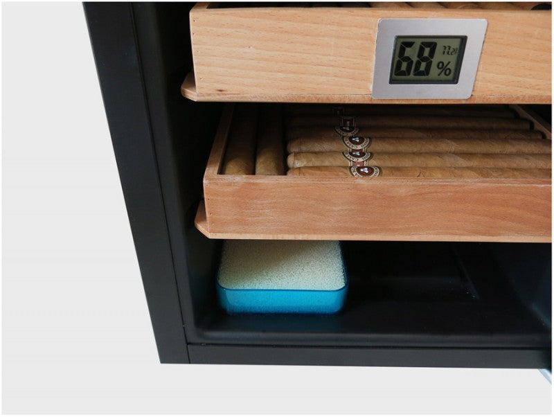 Prestige Import Group Clevelander Desktop Cigar Cooler Humidor Cabinet