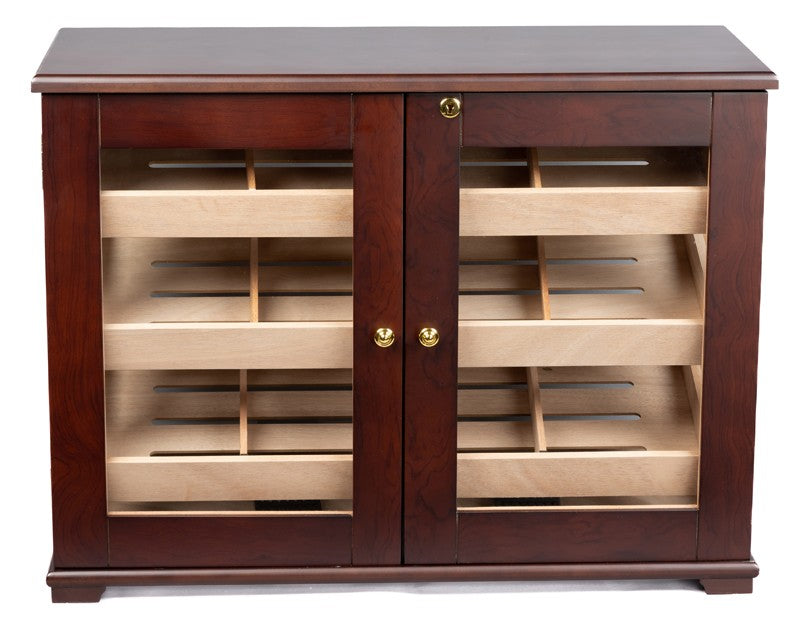 Prestige Import Group Dark Mahogany Countertop Cigar Display Humidor